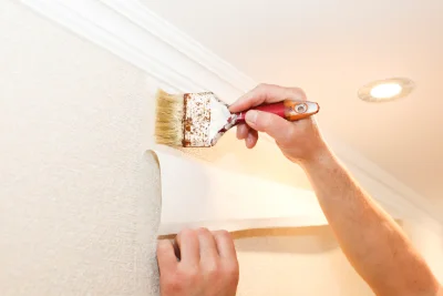 Pose de papier peint à Réaux sur Trèfle — revêtements muraux et toiles de verre